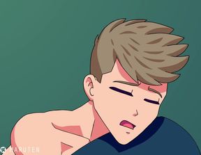 My bi roommate rimming me bareback while my big cock drips cum all over his face