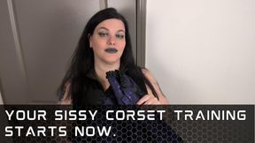 Your Sissy Corset Training Starts Now.