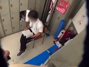 Nasty school lass gives head in her sexy swimsuit