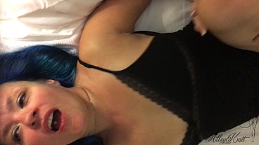 while hubby watches
