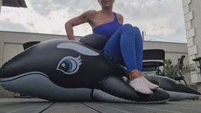 SPORT LEGGINGS WHALE RIDING – BOOTY BOUNCING, SCISSOR POP & TOTAL INFLATABLE DESTRUCTION