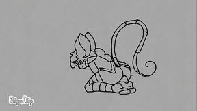 Jack the Femboy mouse Riding dildo test