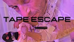 TAPE ESCAPE! Mummification Tape Gagged Struggle