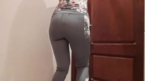 peed my gym pants at closed loo door