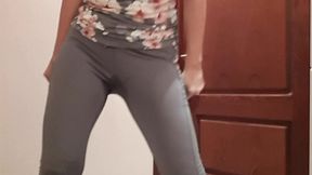 peed my gym pants at closed loo door