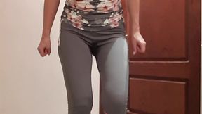 peed my gym pants at closed loo door