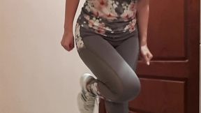 peed my gym pants at closed loo door