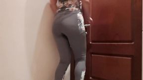 peed my gym pants at closed loo door
