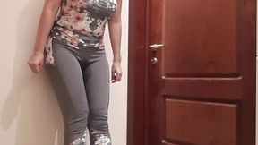 peed my gym pants at closed loo door