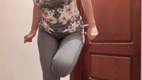 peed my gym pants at closed loo door
