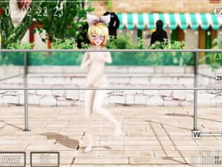 Cute Blonde Girl Naked In Public - MMD by kiidosan