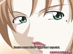 Anime coed gets her big boobs and tight cunt fucked by a tentacle monster