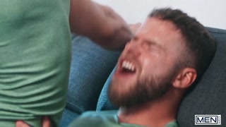 MEN - Hunks Marcus McNeil And Felix Trainor Take Turns Getting Spit Roasted By Malik Delgaty