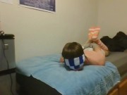 Hogtied Feet to Ballgag