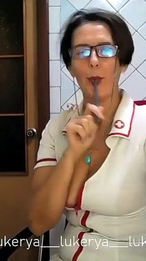 An Attractive Old Nurse Conquers Everyone with Her Spell Without Taking off Her Clothes