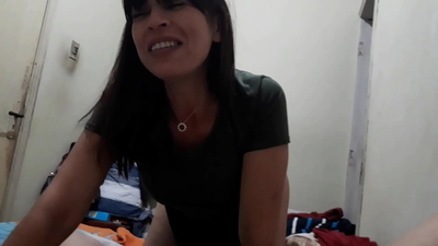 My greedy little dog tells me to stop recording so I can fuck her properly.