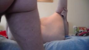 Jen gets fucked by John on the bed