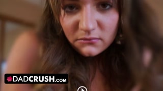 Dad Crush - Gorgeous Horny Babe Will Do Everything Just To Get Stepdads Attention
