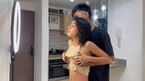 Helps my little stepsister with social media &mdash;  ends up getting fucked in her ass&#x1F351;