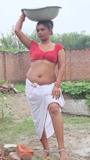 MY Hot Bhabhi caught Me when im Masturbating fully nacked in my room