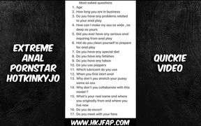 7.july.2025 Video Quickie Talk, Hkj, Hotkinkyjo, Boobs, Ass, Asshole, Pornstar
