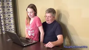 Young babysitter Lola Hunter gets table bred and creampied