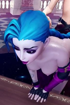 Fucking Jinx from behind - League of legends: 3D Porn Parody