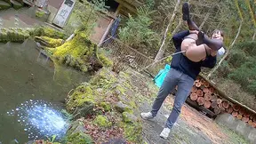 Outdoor Painful Enema for Japanese Whore'Unforgettable Humiliation