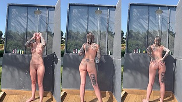 Outside shower