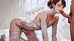 Very Hot Femboy Bride Got Her Ass Fucked by Her Big Dick Groom in La