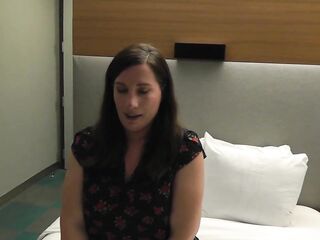 WIFE'S INTERVIEW PREVIOUS TO THAT BABE TAKES HER 1ST BBC!