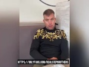 Jerking off in restaurant