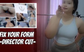 -dc- Asian Fitness Girl Need to Correct Her Doggy Form