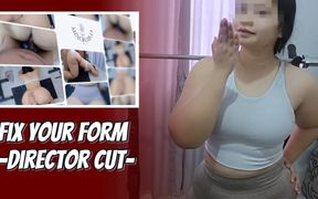 -dc- Asian Fitness Girl Need to Correct Her Doggy Form