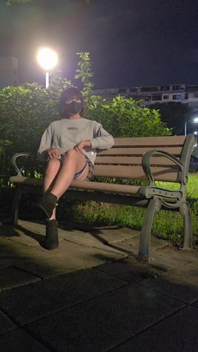 Very Sexy Amateur Shemale Ting Xuan Masturbating Outdoor