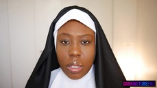 Black Demon Nun Slurps Cock For Cum Summoning Ritual