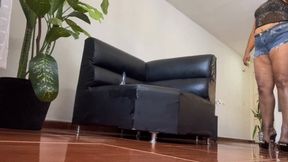 Balbina Big legs and Big feet paradise in sexy black heels