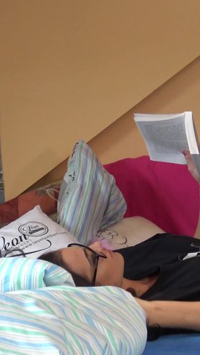 Amazing Brunette Relaxing with Her Friend