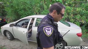 He gets arrested for jerking off in his car - gay porn