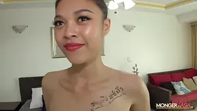 Horny Thai Girl Tight Pussy Rides Huge Dick