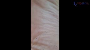 Amateur BBW Big and Chubby Feet Tease