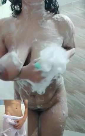 Big tit indian having shower with me on sex videos call