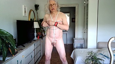 Tits and balls bondage and tit clamping