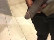 Almost caught Jerking off In work Bathroom