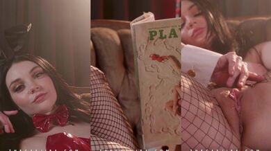 BUNNY GIRL SPREADS HER PUSSY LIPS FOR YOU IN THE VIP ROOM