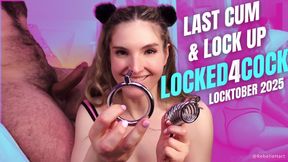 Last Cum & Lock Up: Locked4Cock: Locktober 2025 - Cuckold Chastity Training with Rebelle Hart