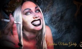 My demonic smoke penetrates not only into your lungs but also into your human brain! JOI