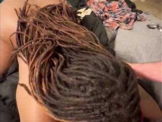 “Get Exposed!” Dad Demands Throat And Vagina From Cute Black Tractable