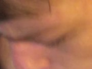 Teen practicing sucking dick with dildo