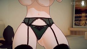 hentai 3d fubuki mamou gostoso e teve a bucetinha fodida e gozada
